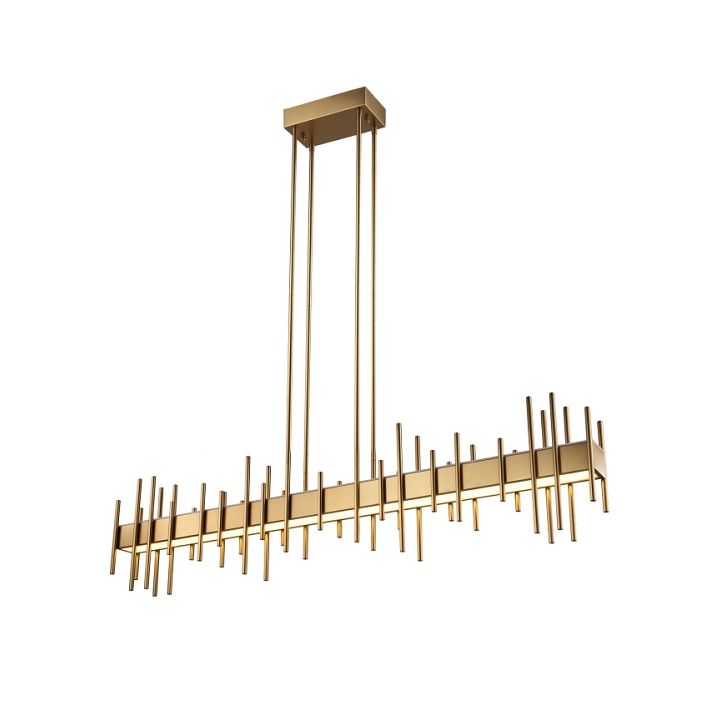 Lampa wisząca ARCHITETTO 130 cm - LED, złota dekoracyjna listwa - Step Into Design