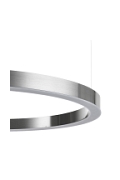 Lampa wisząca CIRCLE 80 cm - LED, ring nikiel szczotkowany - Step Into Design