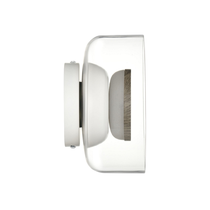 Lampa ścienna DONUT 18 – LED, szkło transparentne, brąz orzechowy - Step Into Design