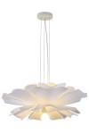 Lampa wisząca PEONY biała 50 cm - nowoczesna lampa sufitowa do salonu Step Into Design