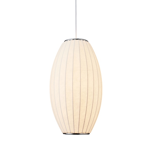 Lampa wisząca SILK BARREL biała 50 cm Step Into Design