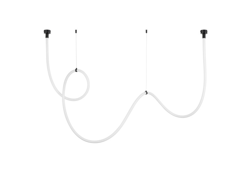 Lampa wisząca SNAKE LED wąż ledowy czarna 400 cm Step Into Design