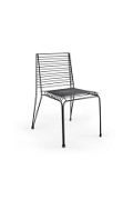 Krzesło IRON metalowe czarne loftowe - Step Into Design