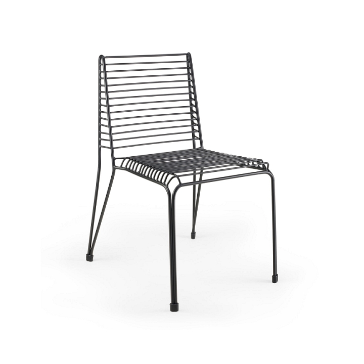 Krzesło IRON metalowe czarne loftowe - Step Into Design