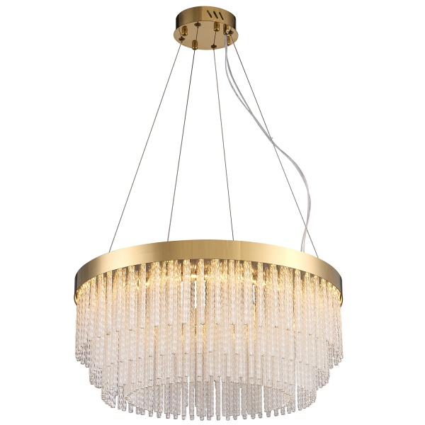 Lampa wisząca GLORIA LED kryształowa złota 60 cm Step Into Design