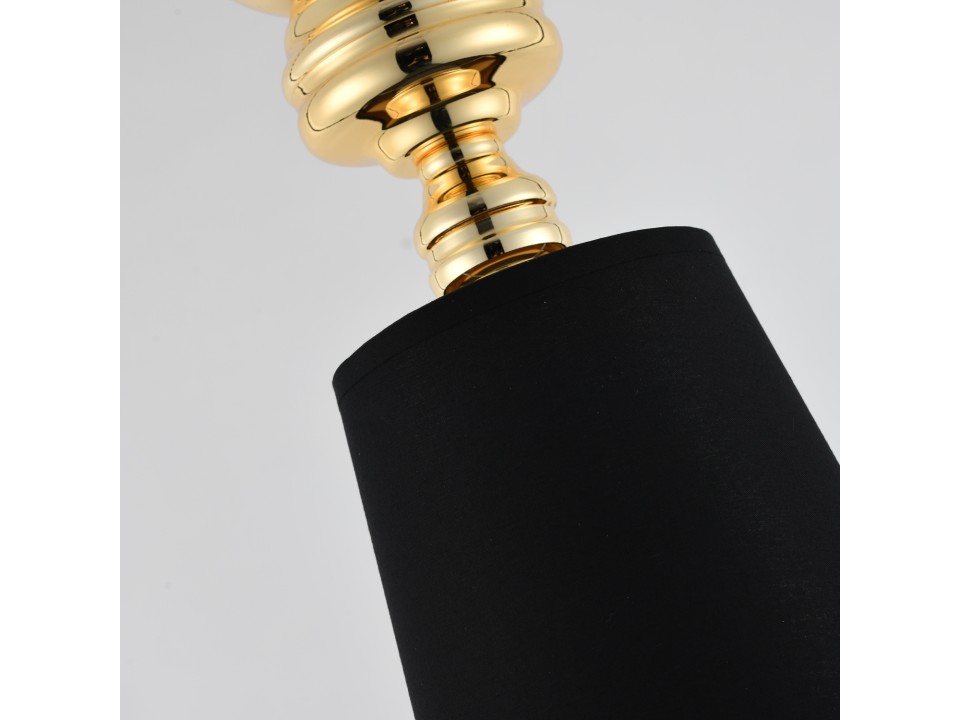 Lampa wisząca QUEEN-1 złoto czarna 18 cm Step Into Design