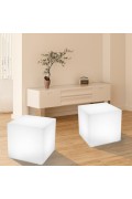 Lampa ogrodowa kostka CUBIC L LED RGBW 16 kolorów 43 cm Step Into Design