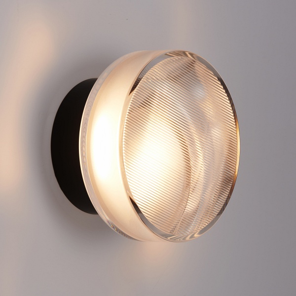 Lampa ścienna CARMELLO LED transparentna czarna 13,5 cm Step Into Design