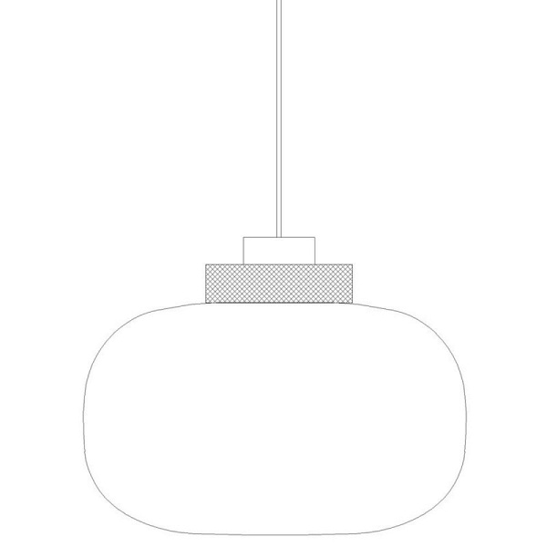 Lampa wisząca BOOM 35 cm - LED, klosz bursztynowy, wykonczenie złote Step Into Design