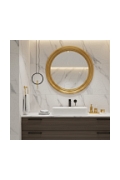 Lampa wisząca AMICI 27 cm - LED, metal, czarny ring z dekoracyjną złotą postacią - Step Into Design