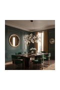 Lampa wisząca BOTANIKA 150 cm - czarna, G9, regulowana, designerska - Step Into Design