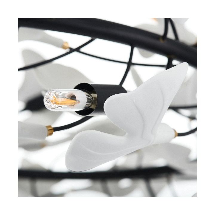 Lampa wisząca BOTANIKA 150 cm - czarna, G9, regulowana, designerska - Step Into Design