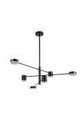 Lampa wisząca CLEX - 6P LED czarna 100 cm Step Into Design