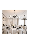 Lampa wisząca CANDELA-15 czarna 120 cm - Step Into Design