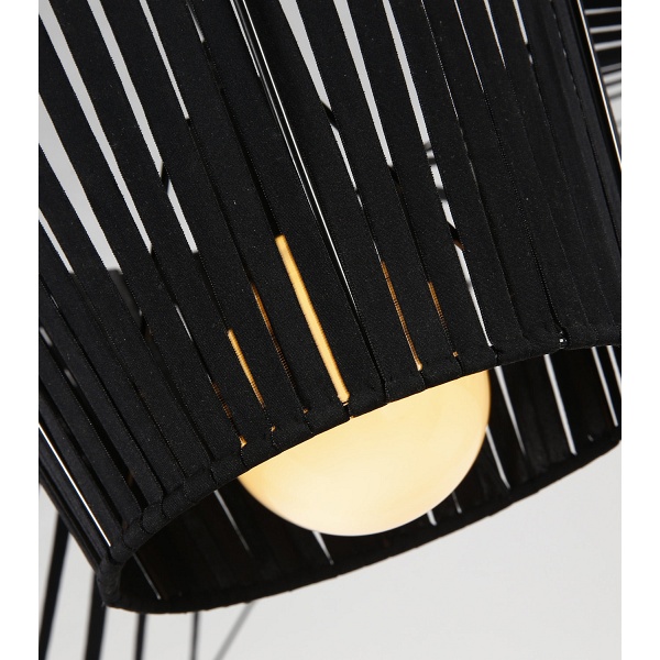 Lampa wisząca kapelusz SOMBRERO czarna 200 cm Step Into Design