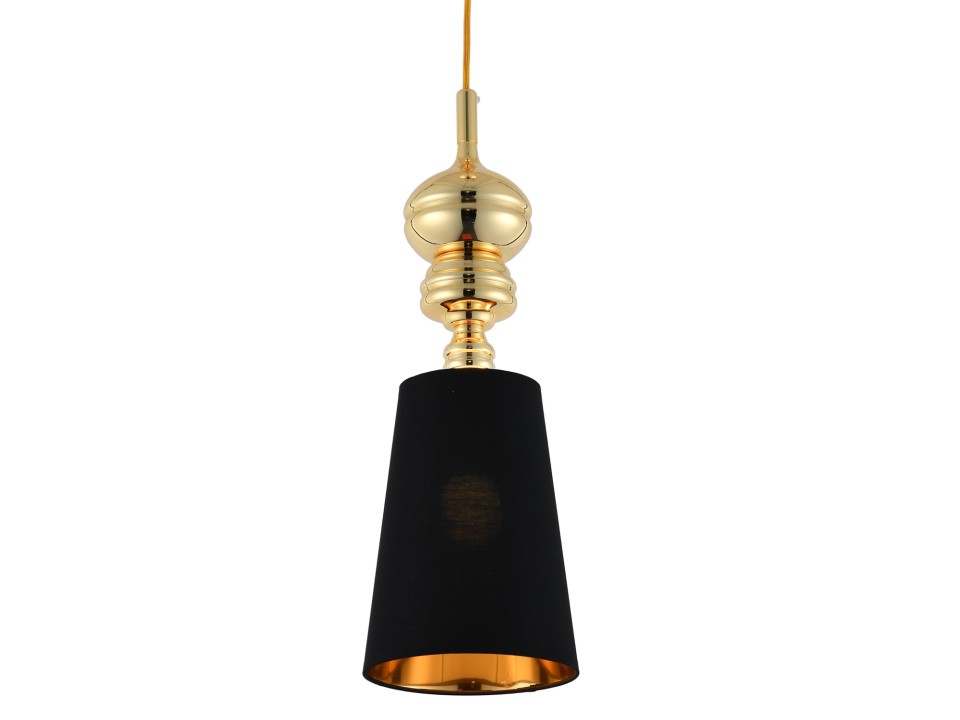 Lampa wisząca QUEEN-1 złoto czarna 18 cm Step Into Design