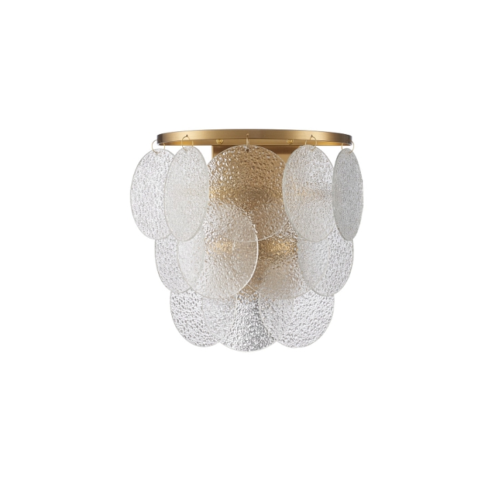 Lampa ścienna FIORE 30 cm - kinkiet złoty, kryształowy - Step Into Design