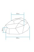 Lampa ogrodowa kamień DIAMOND L LED RGBW 16 kolorów 60 cm Step Into Design