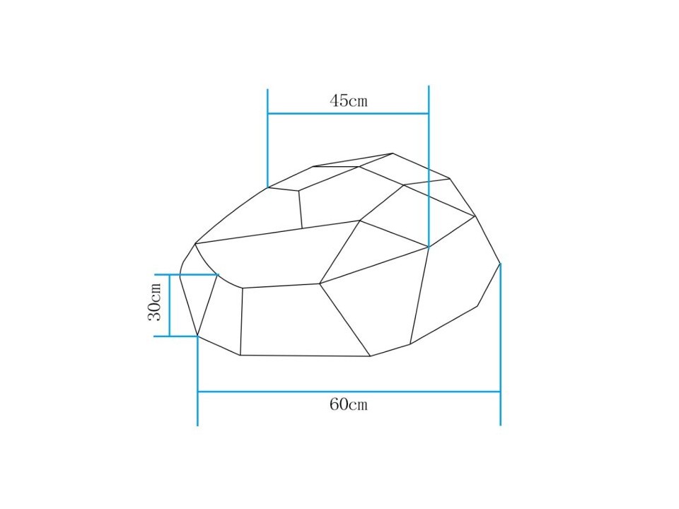 Lampa ogrodowa kamień DIAMOND L LED RGBW 16 kolorów 60 cm Step Into Design