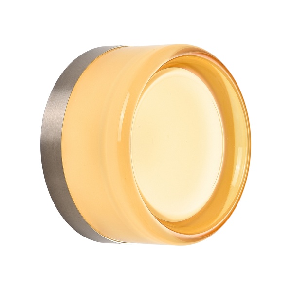 Lampa ścienna CANDY LED 13,5 cm bursztynowa- minimalistyczny kinkiet Step Into Design