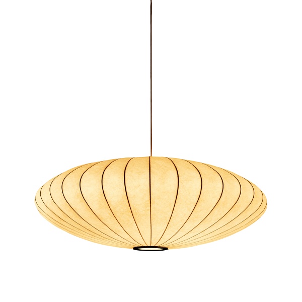 Lampa wisząca SILK FLAT biała 50 cm - nowoczesna i minimalistyczna Step Into Design