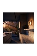 Lampa ścienna DONUT 18 – LED, szkło transparentne, brąz orzechowy - Step Into Design