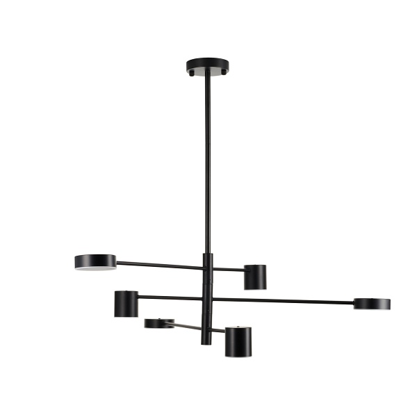 Lampa wisząca CLEX - 6P LED czarna 100 cm Step Into Design