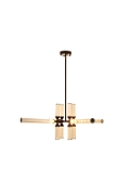 Lampa wisząca QUADRO-12 LED bursztynowe szklane klosze - Step Into Design