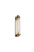 Lampa ścienna STELO 60 cm - kinkiet kryształowy LED, rama metalowa, złoty - Step Into Design