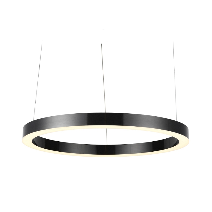 Lampa wisząca CIRCLE 80 cm - LED, ring tytanowy - Step Into Design