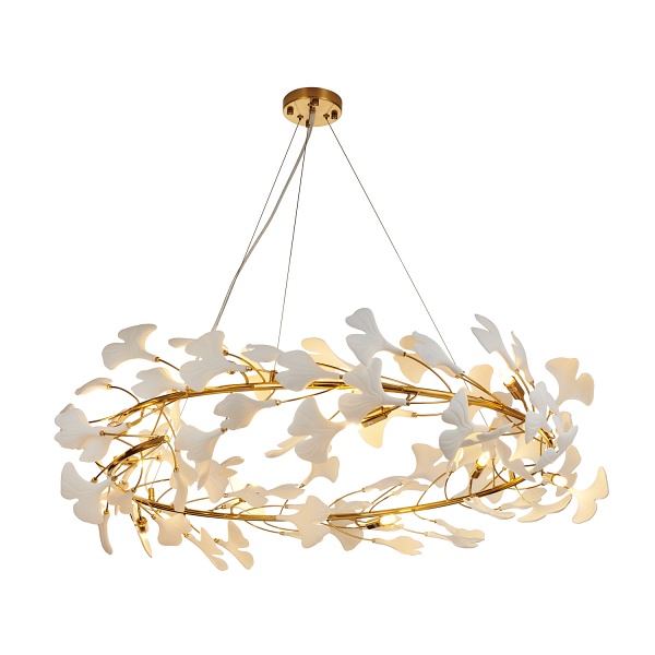 Lampa wisząca BOTANIKA złoto biała 100 cm Step Into Design