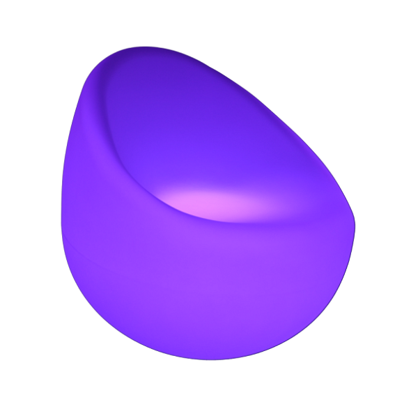 Fotel ogrodowy PARTY LED RGBW 16 kolorów 74 cm Step Into Design