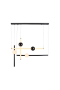 Lampa wisząca O-LINE L-4 LED czarna 110 cm - Step Into Design