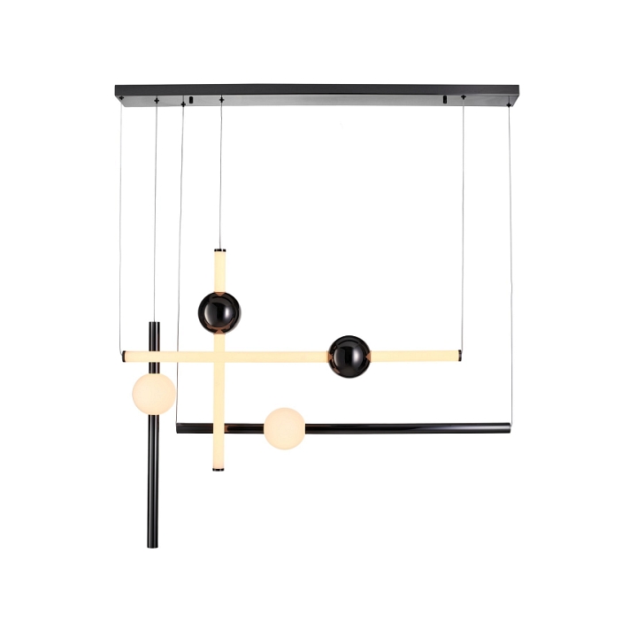 Lampa wisząca O-LINE L-4 LED czarna 110 cm - Step Into Design
