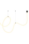 Lampa wisząca SNAKE LED wąż ledowy czarna 500 cm Step Into Design