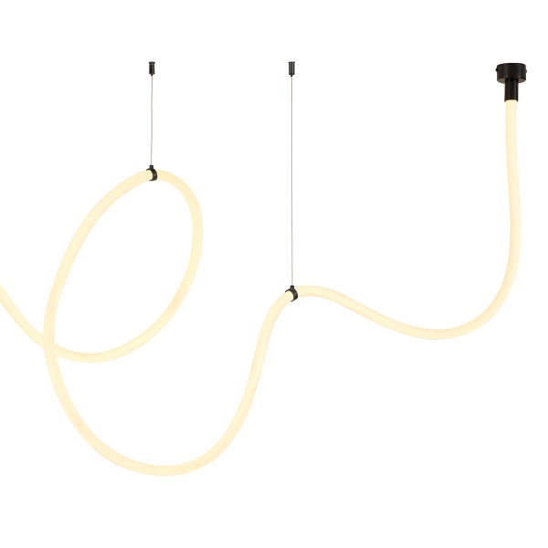 Lampa wisząca SNAKE LED wąż ledowy czarna 500 cm Step Into Design