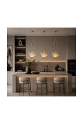 Lampa wisząca BEE LAMP 1, 21 cm- LED, złota, w kształcie motyla - Step Into Design