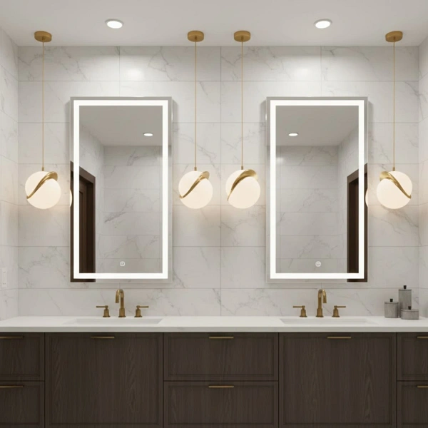 Lampa wisząca ORBITA biało-złota, akryl, 25 cm Step Into Design