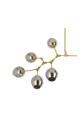 Lampa wisząca MODERN ORCHID-9 złoto szara 150 cm - Step Into Design