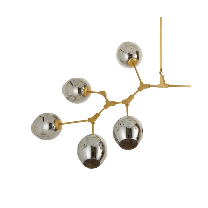Lampa wisząca MODERN ORCHID-9 złoto szara 150 cm - Step Into Design