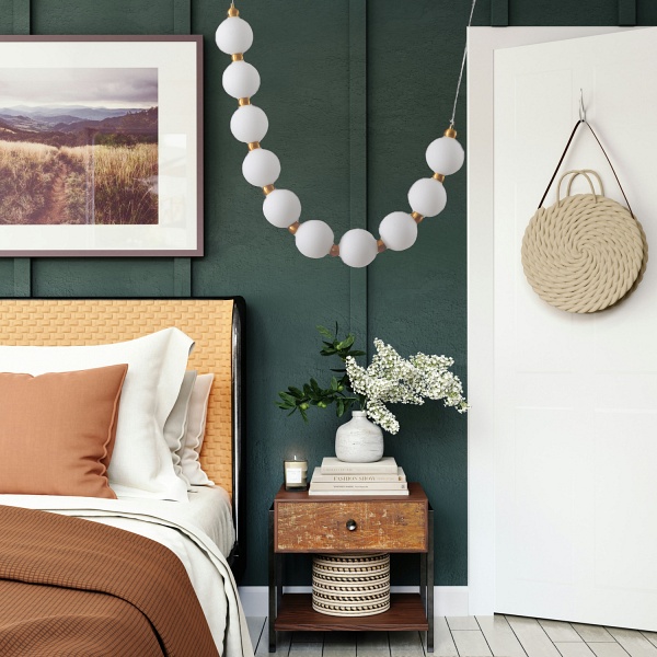 Lampa wisząca CORALLI S biało-mosiężna Step Into Design