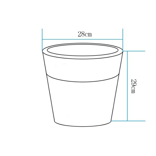 Lampa ogrodowa donica FLOWER POT S LED RGBW 16 kolorów 29 cm Step Into Design