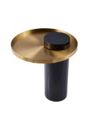 Stolik kawowy COLUMN marmurowy czarno złoty 55 cm Step Into Design
