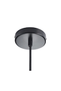 Lampa wisząca CONCRETE 12 cm- czarny beton, drewno - Step Into Design