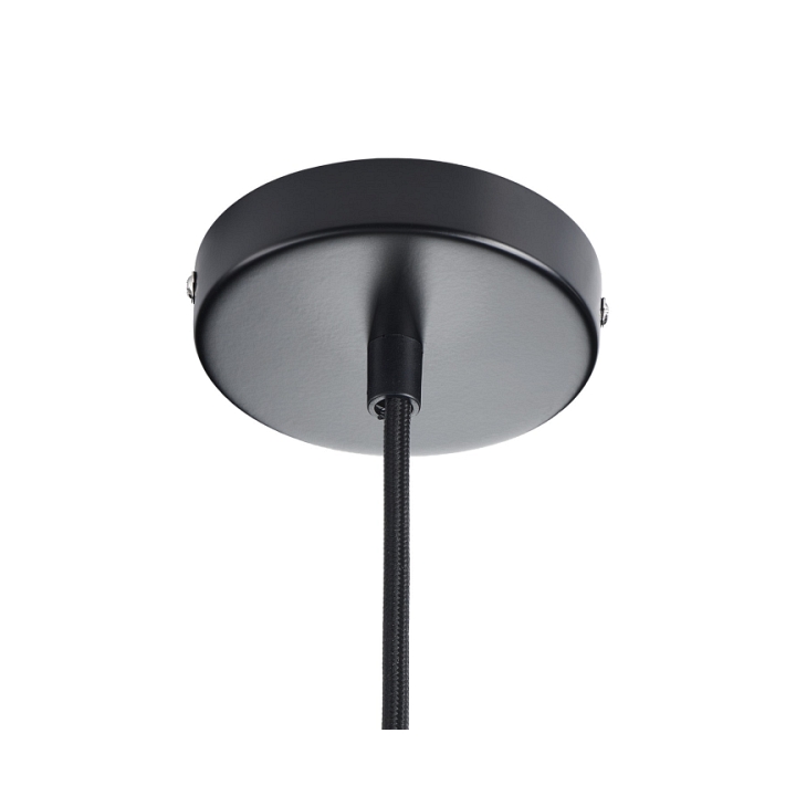 Lampa wisząca CONCRETE 12 cm- czarny beton, drewno - Step Into Design