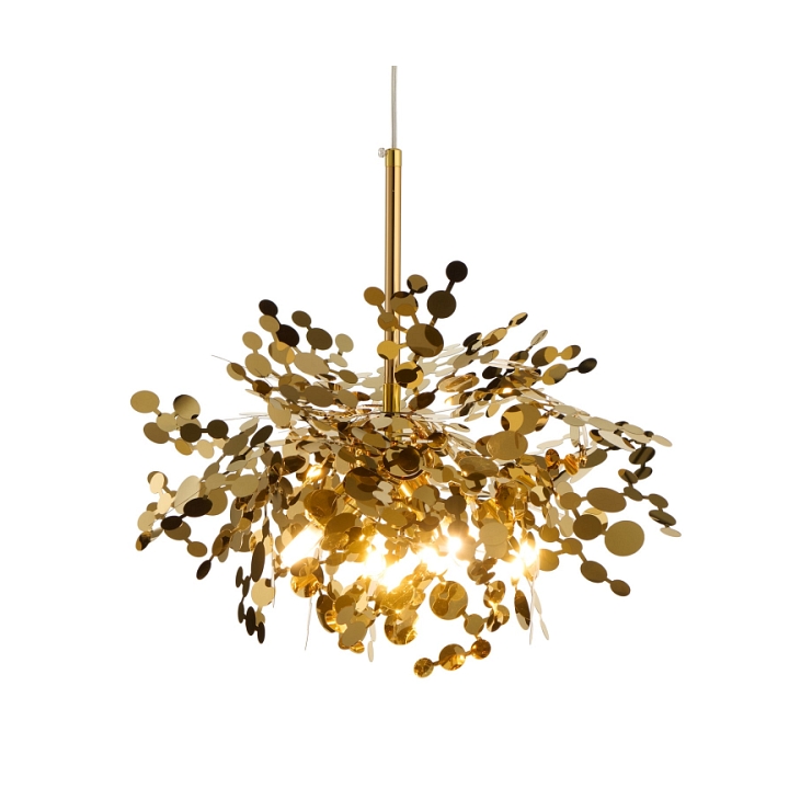 Lampa wisząca MONETTI 40 cm - złota, dekoracyjna - Step Into Design