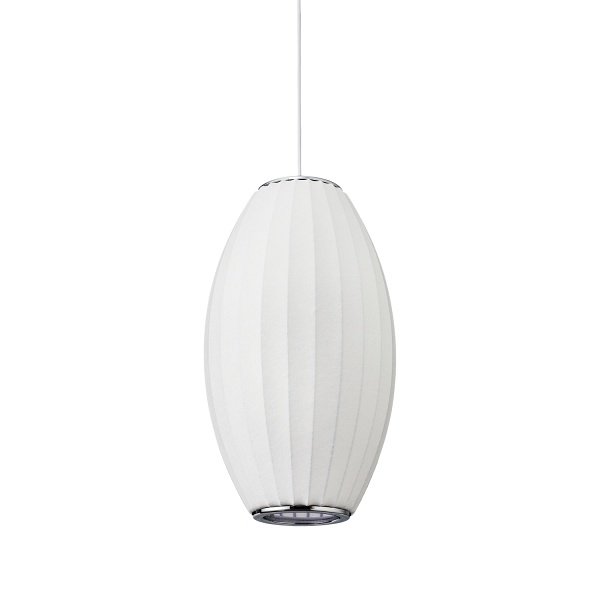 Lampa wisząca SILK BARREL biała 50 cm Step Into Design