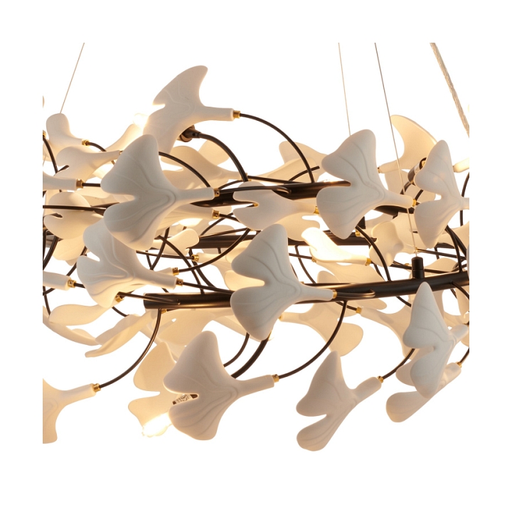 Lampa wisząca BOTANIKA 80 cm -czarna, G9, regulowana, designerska - Step Into Design