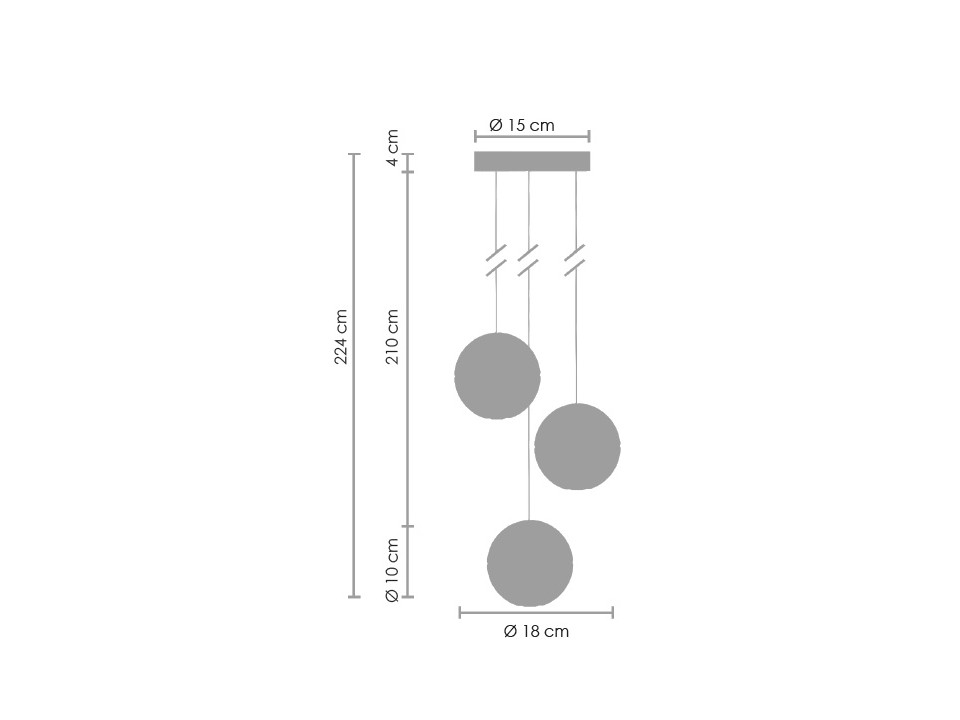 Lampa wisząca STARLIGHT-3 kryształowa 18 cm Step Into Design