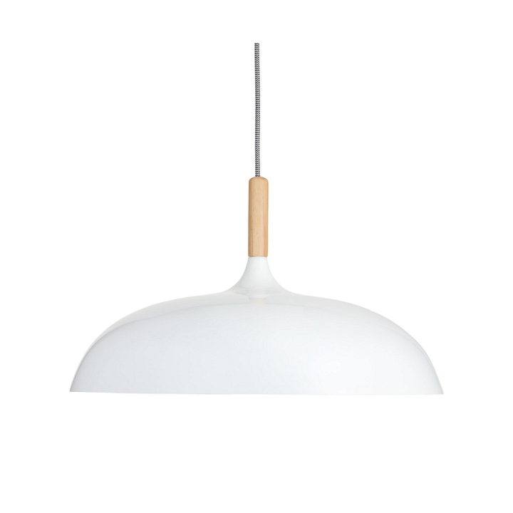 Lampa wisząca SAUCER 45 cm - biała minimalistyczna oprawa do wnętrz nowoczesnych - Step Into Design